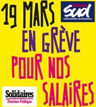 Fédération SUD Collectivités Territoriales : Toutes et tous en grève le 19 mars !