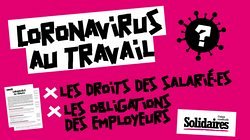 Fédération SUD Collectivités Territoriales : Coronavirus au travail
